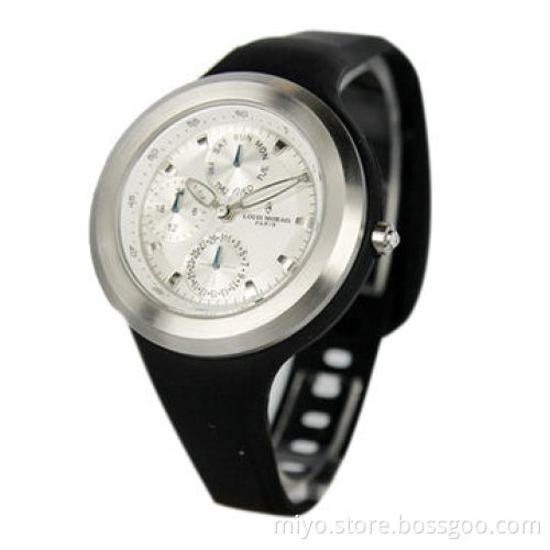Silicone Watch, Eco-friendly Silicone Strap/Water-resistant, Customized Logos and Designs Accepted